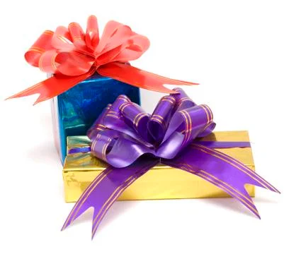 Two gift boxex Stock Photos