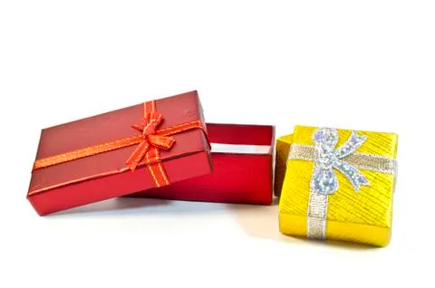 Two gift packings Stock Photos