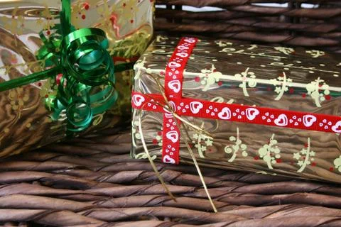 Two gifts Stock Photos