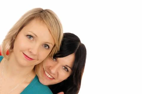 Two girlfriends Stock Photos