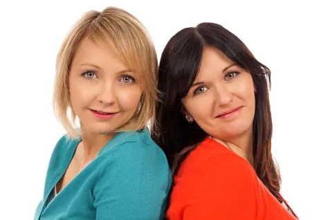 Two girlfriends Stock Photos