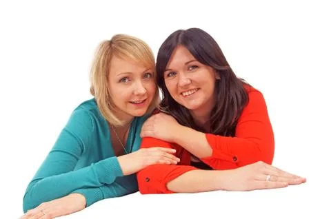 Two girlfriends Stock Photos