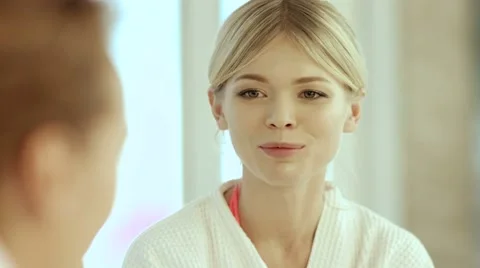 Two girlfriends relaxing in the spa Stock Footage 59106493