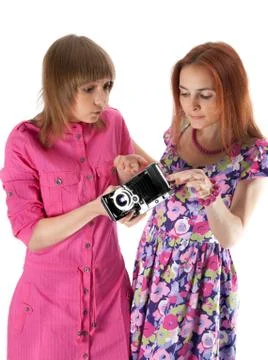 Two girls Foto stock
