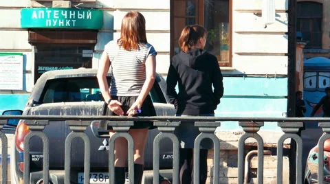 Two Girls Talking View from Back Video stock 51662260