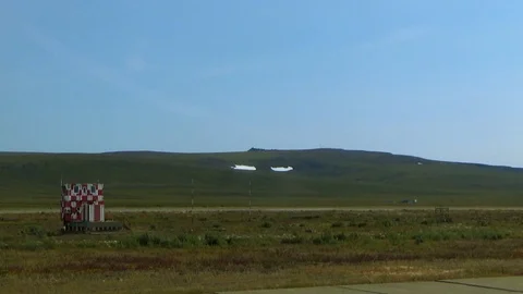 Two glaciers in the mountains Stock Footage 100230470