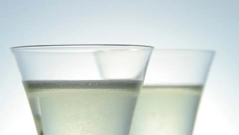 Two glass of Chanpagne Stock Footage 8908542