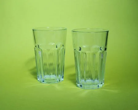 Two glass glasses Stock Photos