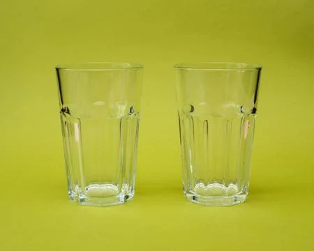 Two glass glasses Stock Photos