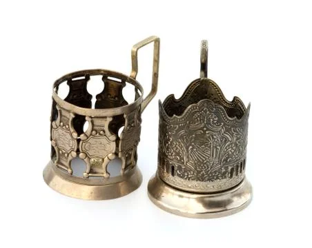 Two glass-holders. Stock Photos