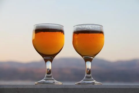 Two glasses of beer Stock-Fotos