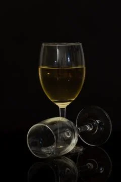 Two glasses of champagne. . Foto stock