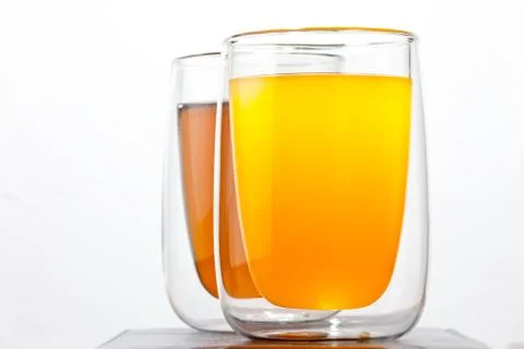 Two glasses with drinks Stock Photos