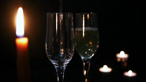 Two glasses Stockbeeldmateriaal 20430581