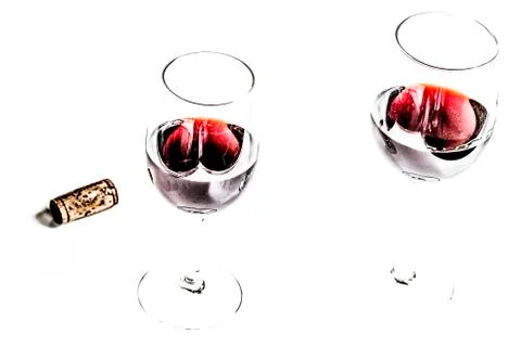 Two glasses Stock Photos