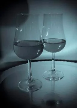 Two glasses Stock Photos