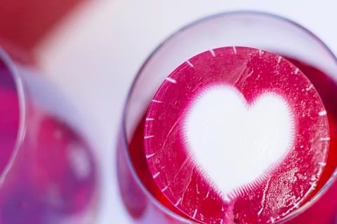 Two glasses of red wine Stock Photos