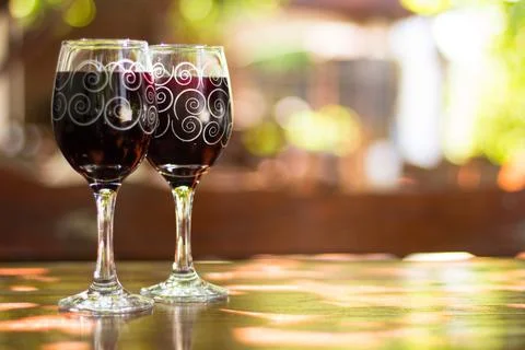 Two glasses of red wine Stock-Fotos