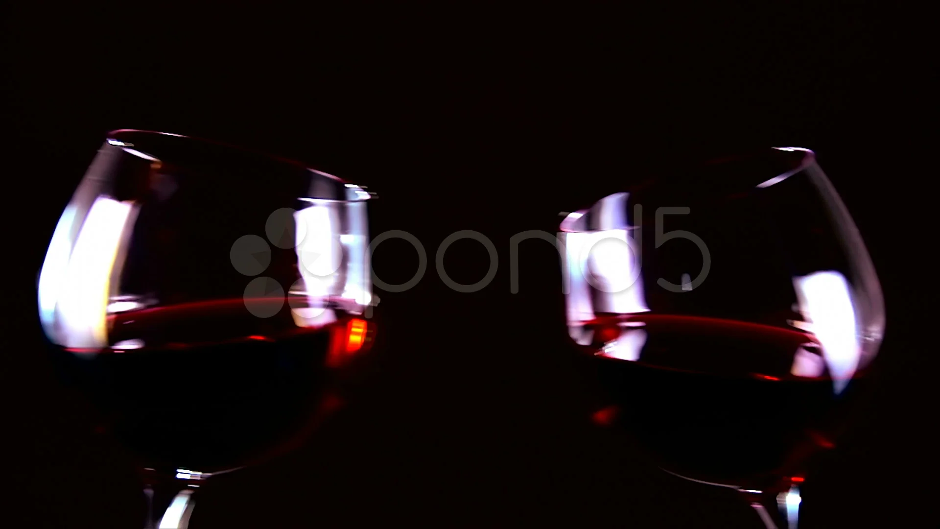 Toasting With Two Glasses Of Red Wine by Dual Dual