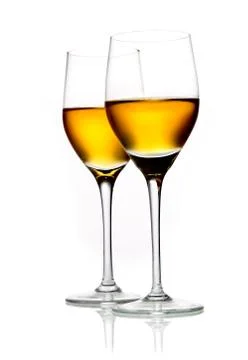 Two glasses of sherry Stock Photos