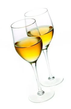 Two glasses of sherry Stock Photos