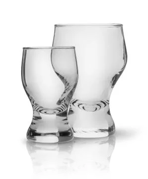 Two glasses side by side Stock Photos