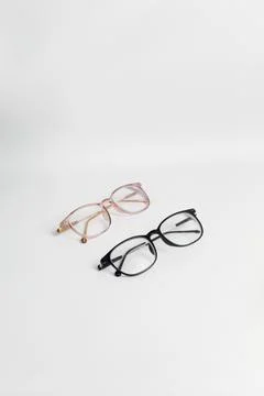 Two glasses on a white background Foto stock