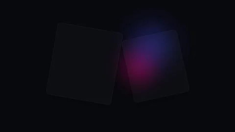 Two glowing rectangular light outlines on a dark abstract background Stock-Footage 336263523