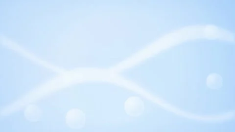 Two glowing white bands form a wave like shape in a seamless loop Stock Footage 343324765