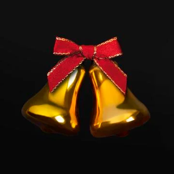 Two gold bell Stock Photos