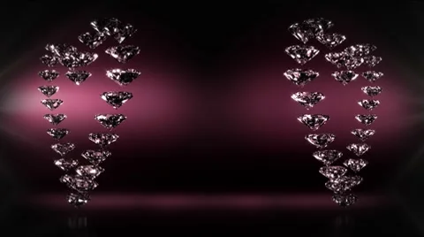 Two Golden Hearts Video stock 8318149