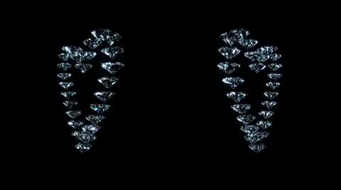 Two Golden Hearts Video stock 8924999
