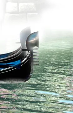 Two gondolas Stock Photos