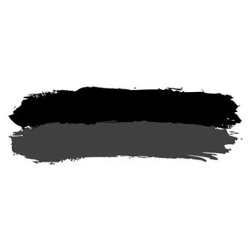 Two Gray Brushstroke Paint Stock-Illustration