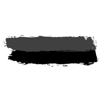 Two Gray Brushstroke Paint Illustrazione stock