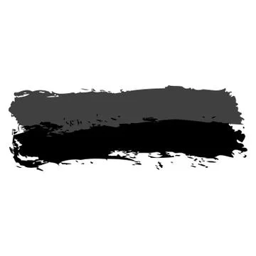 Two Gray Brushstroke Paint Stock-Illustration