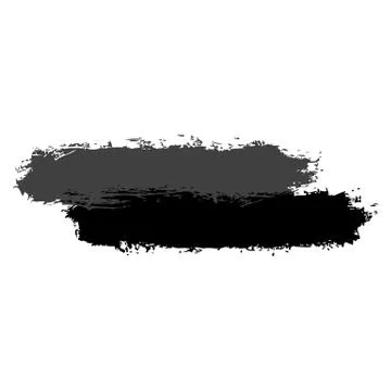 Two Gray Brushstroke Paint Stock-Illustration