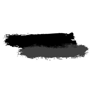Two Gray Brushstroke Paint Stock-Illustration