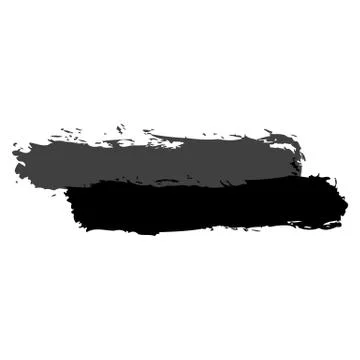 Two Gray Brushstroke Paint Stock-Illustration