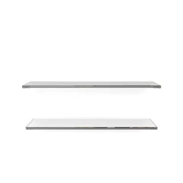 Two gray shelfs Illustrazione stock