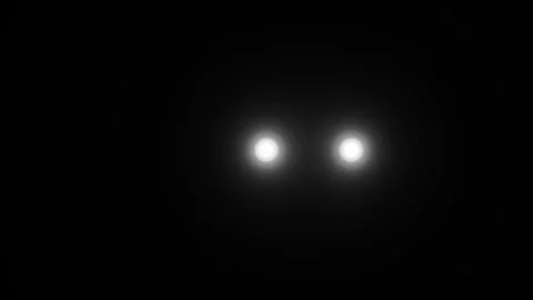 Two Grayscale Orbs Light One Static In The Middle The Other Move Horizontally Stock Footage 244330922