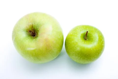 Two green apples Foto stock