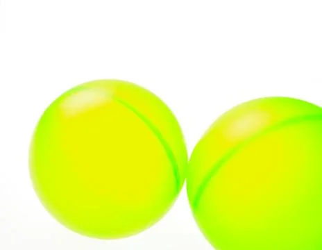Two Green Balls Stock Photos