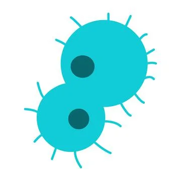 Two green cells with nucleuses semi flat color vector object 스톡 일러스트