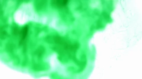 Two green ink clouds in water Stock-Footage 124790625