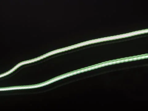 Two green lines Stock Illustration