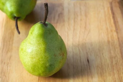 Two Green Pears Stock Photos