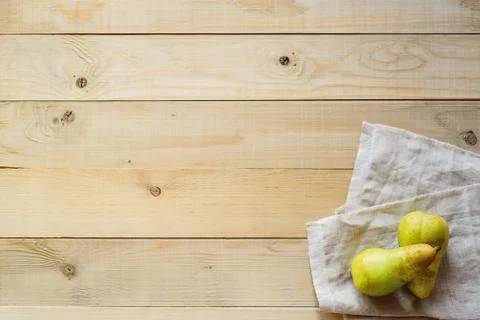 Two green ripe pears Stock-Fotos