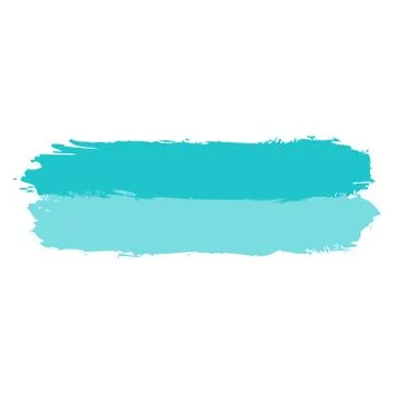 Two Green Tint Brushstroke Paint Stock-Illustration