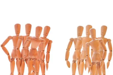 Two group of dummies Foto stock